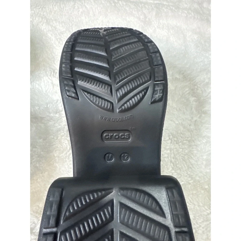 Crocs Siren Clog Men Size 12 Black Like New Platform High Heel‎ Shoes